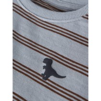 NAME IT T-shirt Voby Blue Fog Chestnut
